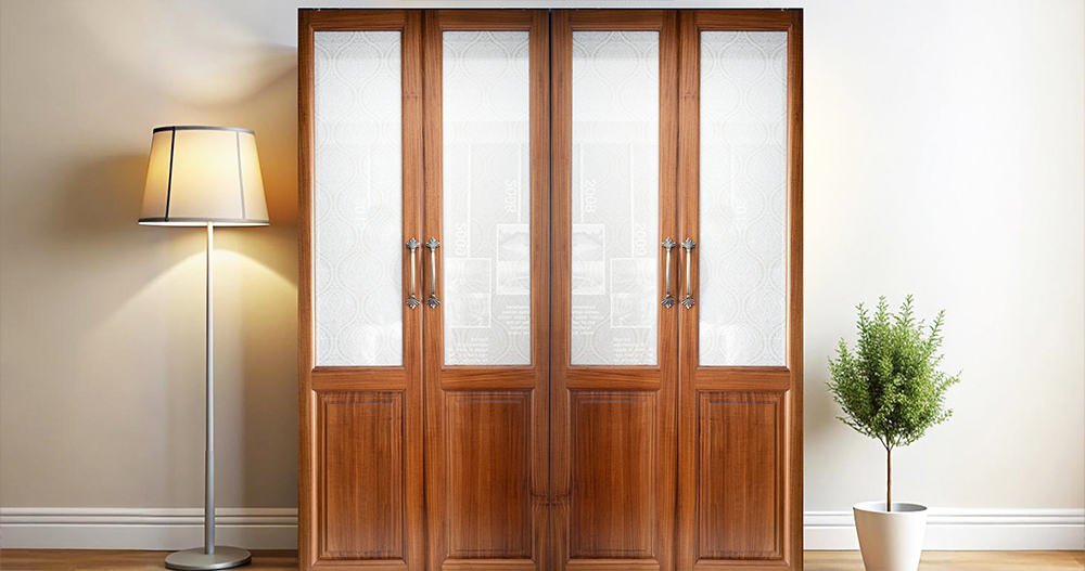 Fabric-finish wardrobe with soft, customizable, and stylish design