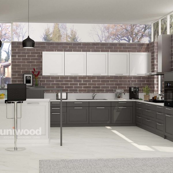 Modern Classic Island PU Kitchen