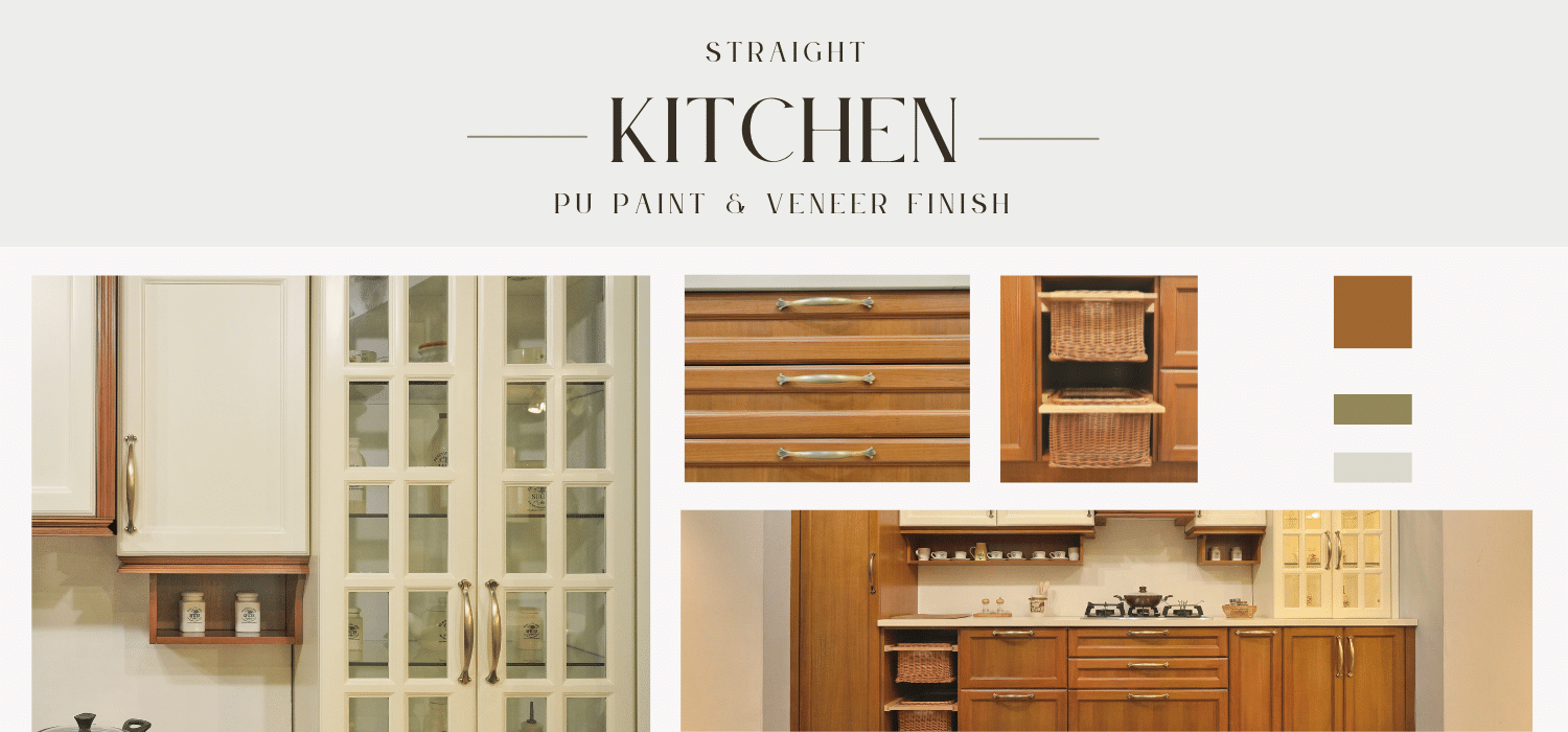 A Straight Modular Kitchen With Pu